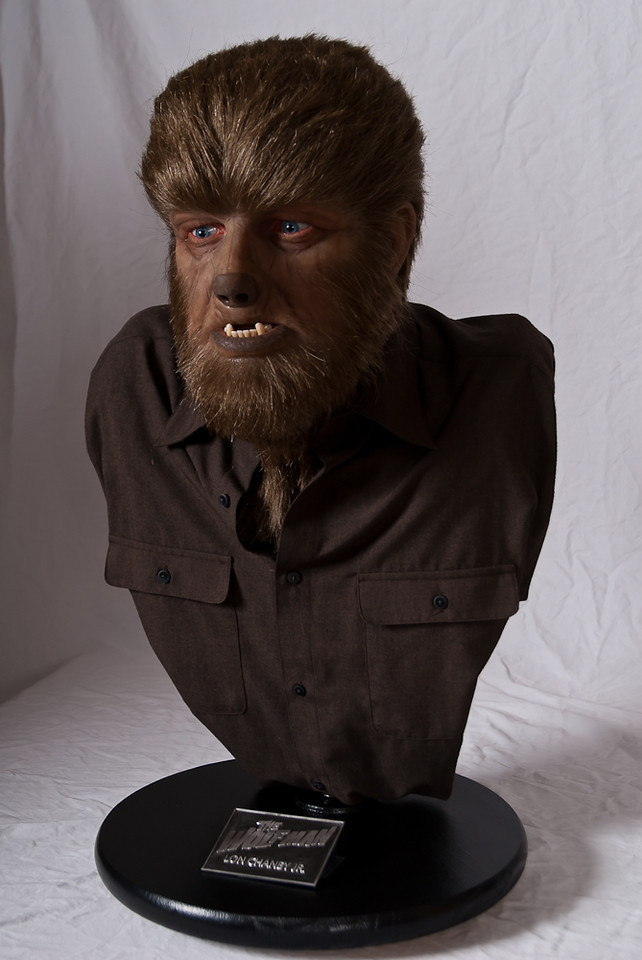 1:1 Silicone 'Chaney Jr' Wolfman Bust | RPF Costume and Prop